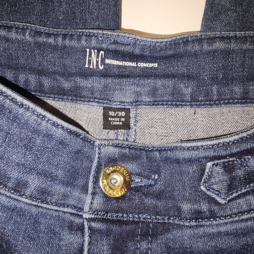 INC Denim Embellished Wide Leg Jeans, size 10/30 - Picture 5 of 9